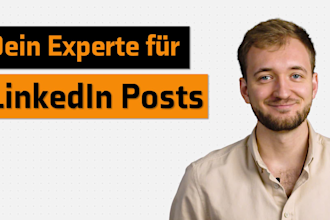 write captivating linkedin posts in german