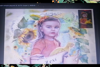 draw your custom realistic watercolor portrait