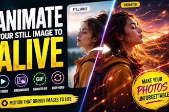animate your still image to alive photo animated gif loop cinemagraph ai video