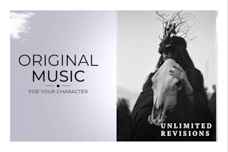 create music or theme for your character
