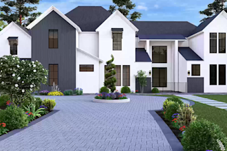 do house exterior design, 3d house rendering, exterior home design