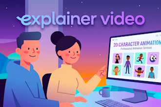 make a 2d cartoon animation video