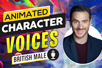 be a strong heroic or fun animated character male voice over actor for animation