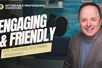 record a conversational voice for your video, podcast or audiobook