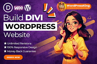 build a custom responsive wordpress website, landing page design for your brand