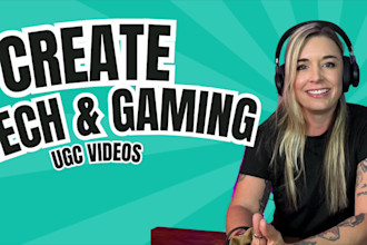 create a ugc video for your app, website, or mobile game