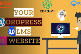 develop wordpress elearning learndash, buddyboss, tutor lms website