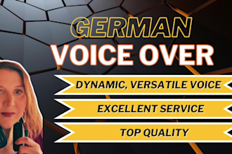 record a female german voice over