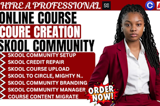 setup skool community setup skool course creation skool online community setup