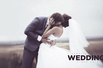 do cinematic wedding video editing