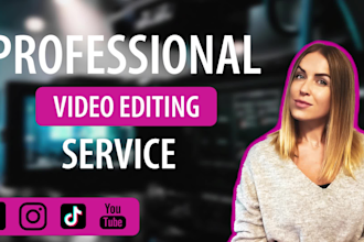 do professional video editing and post production