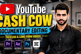 edit youtube cash cow documentary faceless and long form videos