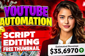make top 10 faceless videos, cashcow videos editing, and youtube automation