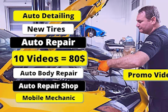 do auto repair auto mechanic shop or auto body shop video ad
