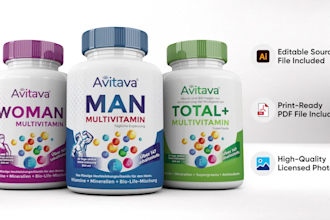 do professional label design, custom product label design