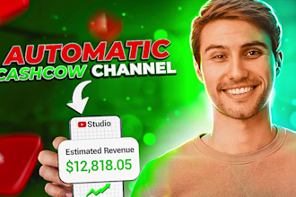 create an automatic youtube cashcow channel, cash cow video