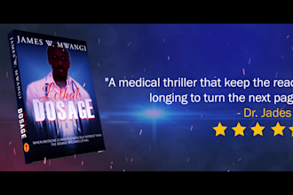 create cinematic book promotion video trailer