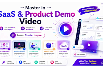 professional saas explainer video and product demo video