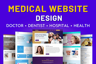 make medical, healthcare, and dental websites in wordpress