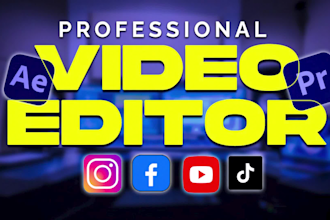 do professional video editing for youtube and business video ads
