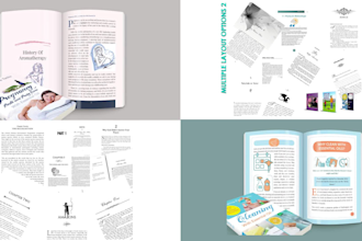 format and layout your book to print ready, ebook