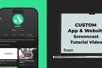 screencast website or mobile app tutorial video