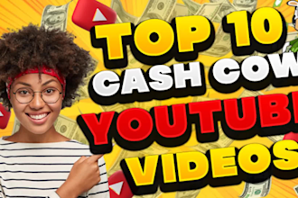 create cash cow video for cash cow automated channel, faceless, cash cow