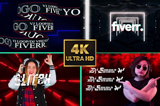 do picture and logo animation vj loop dj visuals