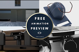 make a premium realistic 3d product animation video