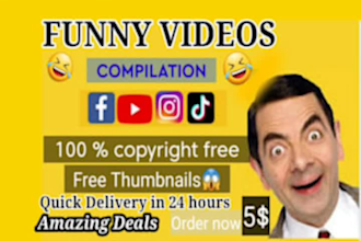 create funny compilation videos for youtube,tiktok