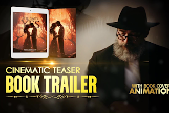 create a cinematic trailer teaser promo animation book video