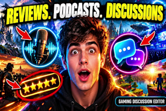 edit gaming discussion, review and podcast videos