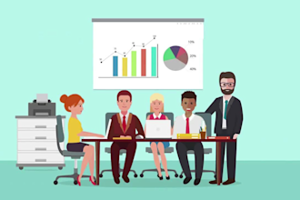 create 2d animated marketing video for business and sales