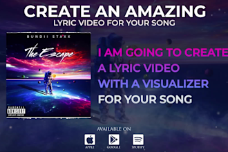 make a stunning lyric video with a visualizer