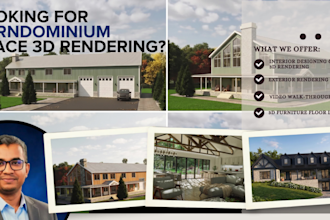 create 3d interior exterior visuals for your barndominium