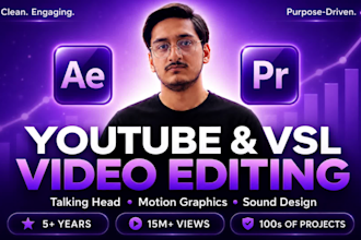 edit youtube videos and vsl videos for retention and conversion
