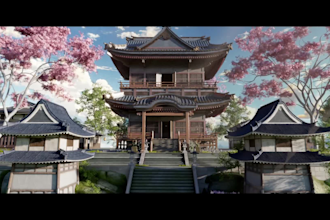 make 3d environments for films and games in blender