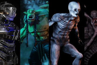 create professional 3d assets , game models ,  3d character for you