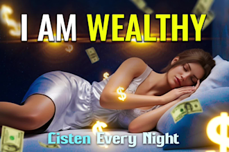 create 1 hour sleep affirmations,guided meditation videos for youtube