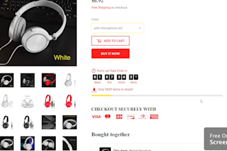 make complete customize shopify, wordpress ecommerce store