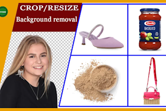 do photo crop, image resize, and background removal