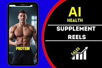 make ai health supplement instagram reels, tiktoks, and youtube shorts