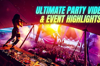 edit high energy event recap and dj promotional videos