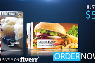 make digital menu video
