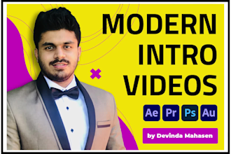 edit your intro videos professionally within a few hours