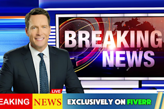 create breaking news type video ads and promos with ai spokesperson news anchor
