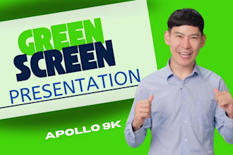 be your asian video spokesperson on green screen