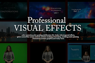 do professional vfx, visual effects compositing, keying, rotoscoping and more