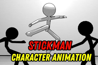 create professional stickman animations, 2d fighting sequences and stick videos