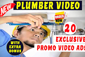 do plumber plumbing service promo video ads